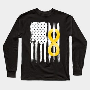 Autism Acceptance American Flag Long Sleeve T-Shirt